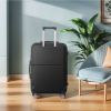 BLACK 3-Piece Premium ABS Luggage Set-20", 24", and 28" Suitcases with Multi-Position Handle, Silent Spinner Wheels, and TSA-Approved Lock-Durable
