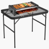 Folding Camp Table with Large Storage and Carrying Bags, for Picnic, Party, 37"x 22" Folding Camp Table with Large Storage and Carrying Bags, for Picnic, Party, 37"x 22"