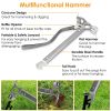 Tent Stakes Camping Hammer Tent Pegs Set Camping Accessories Kit with 9.84FT Reflective Ropes for Camping Hiking Canopy Tent Stakes Camping Hammer Tent Pegs Set Camping Accessories Kit with 9.84FT Reflective Ropes for Camping Hiking Canopy