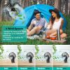 Foldable Camping Fan with Emergency Power Bank 270° Oscillating Rechargeable Tripod Fan for Hiking Fishing Personal Desk Fan with 4 Speeds 3 Brightnes Foldable Camping Fan with Emergency Power Bank 270° Oscillating Rechargeable Tripod Fan for Hiking Fishing Personal Desk Fan with 4 Speeds 3 Brightnes
