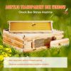 VEVOR Bee Hive Medium Box Starter Kit, 100% Beeswax Coated Natural Cedar Wood, Langstroth Beehive Kit with 10 Frames and Foundations