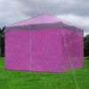 10x10ft EZ Canopy Gazebo Zipper Full Size Side Wall 18-3339TPX Vivid Viola No shelves, only tent fabric provided