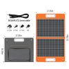 60W 18V Portable Solar Panel; Flashfish Foldable Solar Charger with 5V USB 18V DC Output Compatible with Portable Generator; Smartphones; Tablets a 60W 18V Portable Solar Panel; Flashfish Foldable Solar Charger with 5V USB 18V DC Output Compatible with Portable Generator; Smartphones; Tablets a