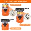 2000W 2 In 1 Camping Stove Tent Heater Outdoor Gas Stove Portable Backpacking Stove 2000W 2 In 1 Camping Stove Tent Heater Outdoor Gas Stove Portable Backpacking Stove
