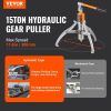 VEVOR Hydraulic Gear Puller, 15 Ton Max Capacity Wheel Bearing Pulling Separator, 2 or 3 Jaws Puller, Vertically and Horizontally