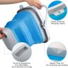 Collapsible Mop Bucket and Ice Bucket-5L(1.3 Gallon) Household Cleaning Silicone Dust Mops Bucket