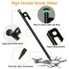 Tent Stakes Camping Hammer Tent Pegs Set Camping Accessories Kit with 9.84FT Reflective Ropes for Camping Hiking Canopy Tent Stakes Camping Hammer Tent Pegs Set Camping Accessories Kit with 9.84FT Reflective Ropes for Camping Hiking Canopy