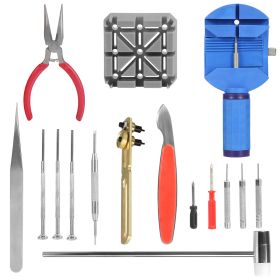 16Pcs Watch Repair Tools Kit Wristwatch Battery Changer Link Remover Tools Watch Case Opener