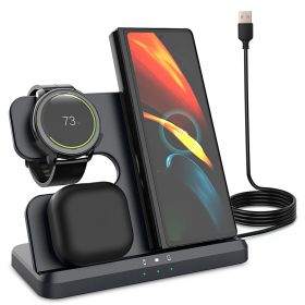 3 In 1 Fast Wireless Charger for Qi-enabled Phones Earphones Watches Wireless Charging Station Fit for IOS Phone 13 12 Pro Pro Max Mini iWatch S7 S6 S