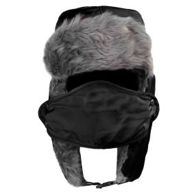 Unisex Winter Trooper Trapper Hat Ski Warm Hat Faux Fur Ushanka Hunting Hat with Windproof Mask
