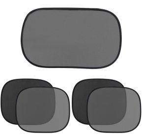 5 Pcs Car Sun Shade Side Rear Window Screen Mesh Cover Windshield Sunshade 39.2x19.3in Window Visor