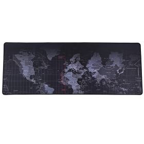 Large Gaming Mouse Pad Non-Slip Rubber Base Mousepad Durable Stitched Edges Smooth Surface World Map (World Map 31.0"x11.5"x3.0mm)