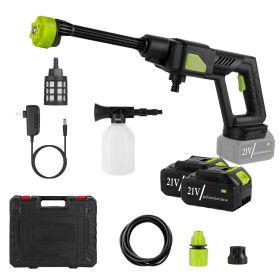 Cordless Pressure Washer Portable Electric Power Washer High Pressure Water Sprayer 435PSI Car Washer Cleaner with 6-in-1 Nozzle Foam Bottle Filter 15