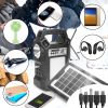Portable Solar Power Station Rechargeable Backup Power Bank w/Flashlight 3 Lighting Bulbs For Camping Outage Garden Lamp Portable Solar Power Station Rechargeable Backup Power Bank w/Flashlight 3 Lighting Bulbs For Camping Outage Garden Lamp