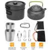 12Pcs Camping Cookware Set Camping Stove Aluminum Pot Pans Kit for Hiking Picnic Outdoor with Cup Fork Spoon Knife 12Pcs Camping Cookware Set Camping Stove Aluminum Pot Pans Kit for Hiking Picnic Outdoor with Cup Fork Spoon Knife