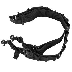 Tactical Shotgun Sling 2 Point Gun Sling Adjustable Shoulder Strap Rifle Shotgun Belts w/ 15-Shell Holders (Option: SinglePointGunSling(Black))